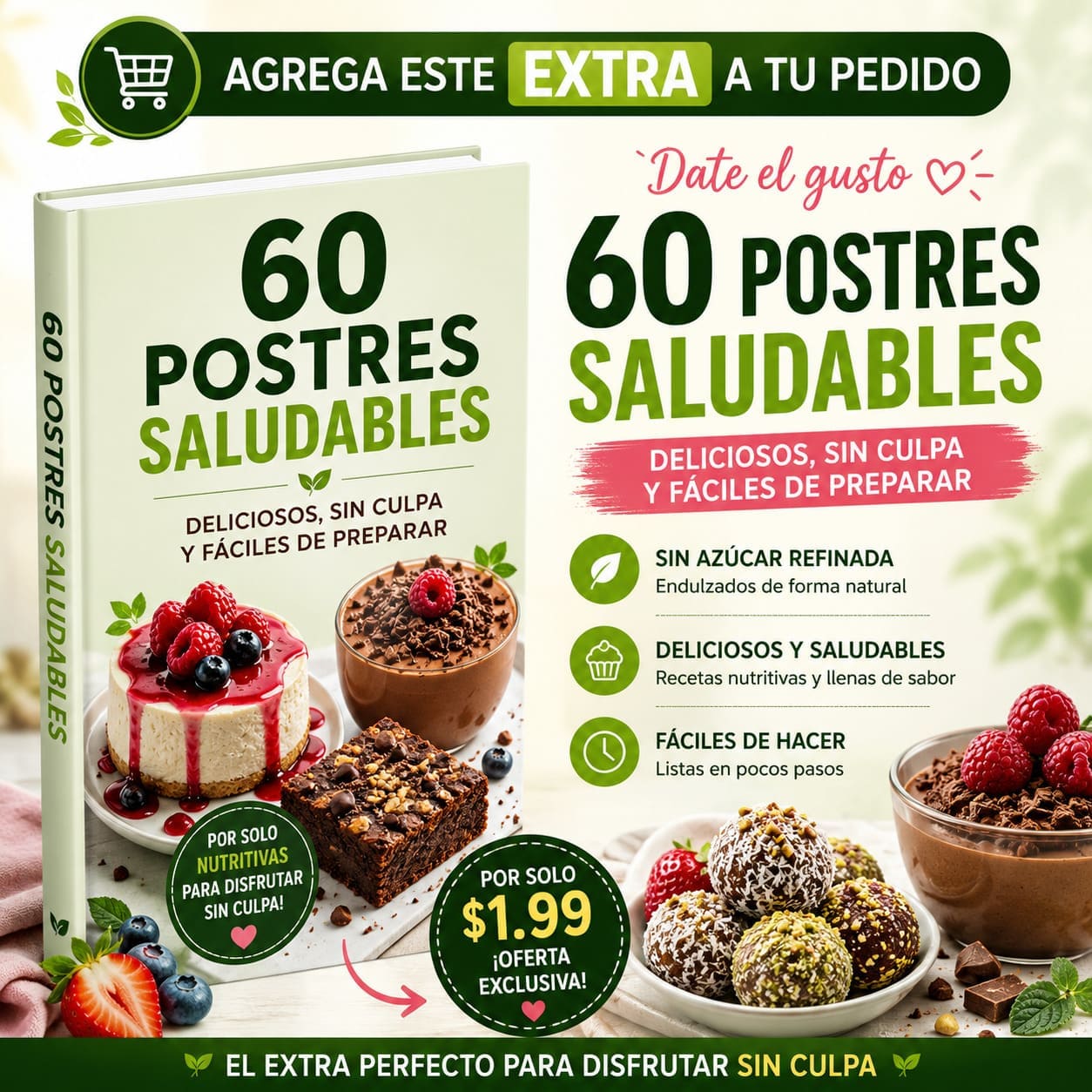 60 Postres Sin Azúcar